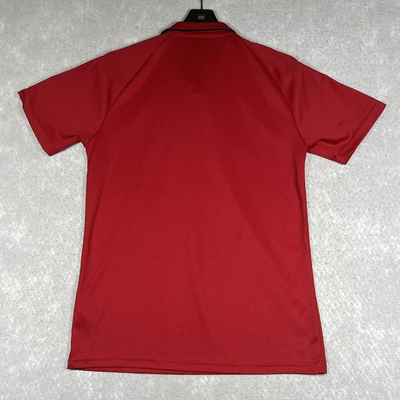 Adidas FC Bayern Munich Polo Shirt Men’s Medium Red Athletic GPS Soccer Jersey - Picture 5 of 9
